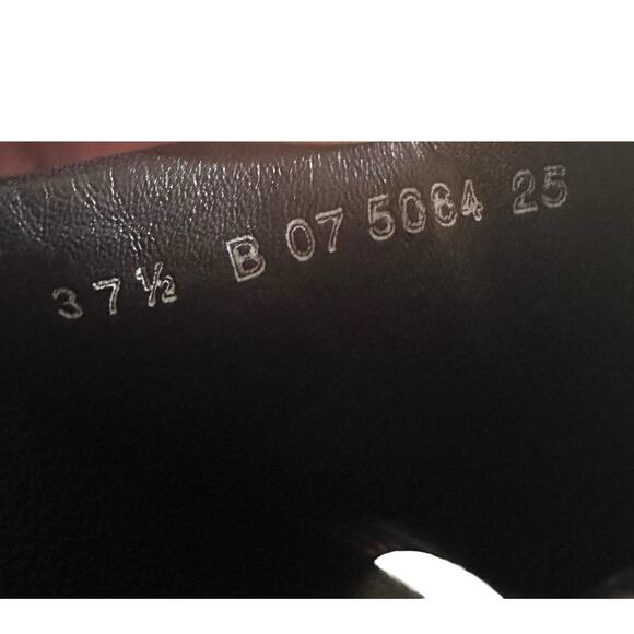 Robert Clergerie Black Leather Platform Slide Sandals Size 37.5 / US 7 - Picture 11 of 11